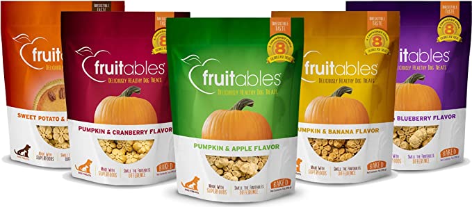 Fruitables Pumpkin-Flavored High-Fiber Dog Treats