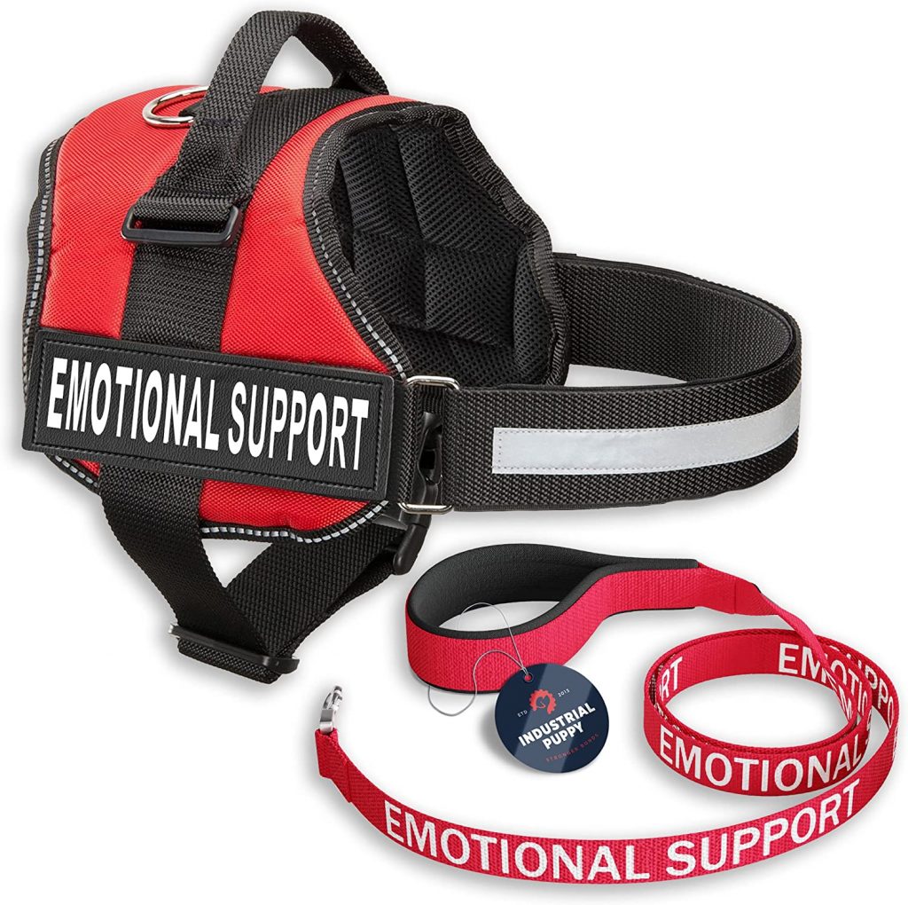 Industrial Puppy Store Emotional Support Dog Vest with Leash