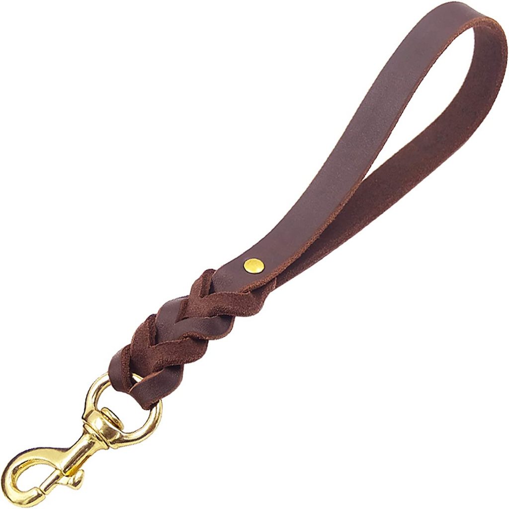 FAIRWIN Short Leather Dog Leash