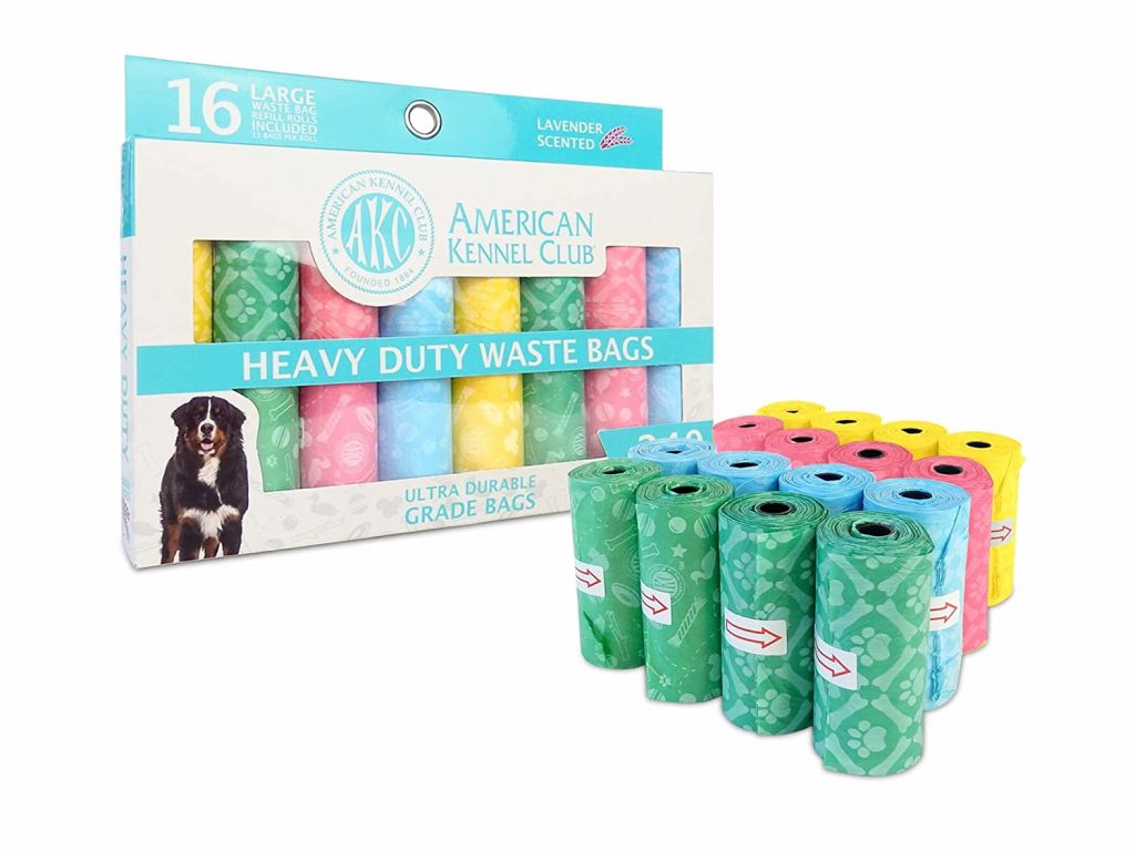 AKC Lavender Scented, Toy Print Dog Poop Bags