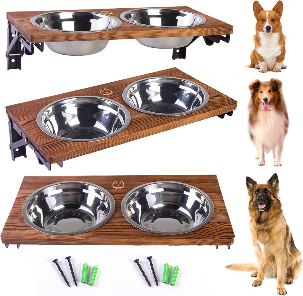 Nicerinc Mounted Dog Bowl