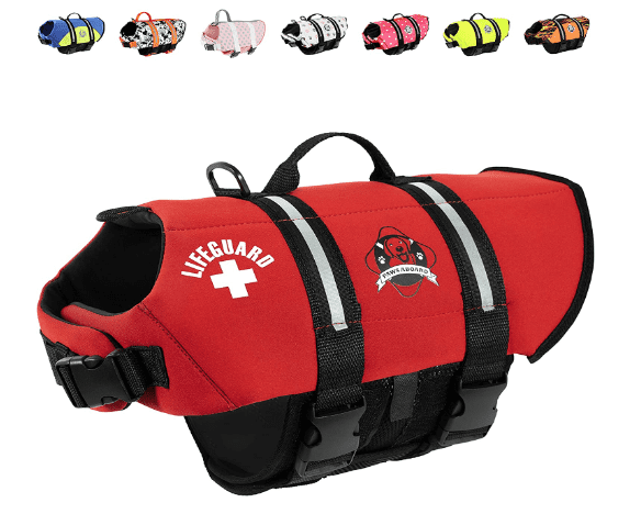 Paws Aboard Dog Life Jacket for Swimming and Boating