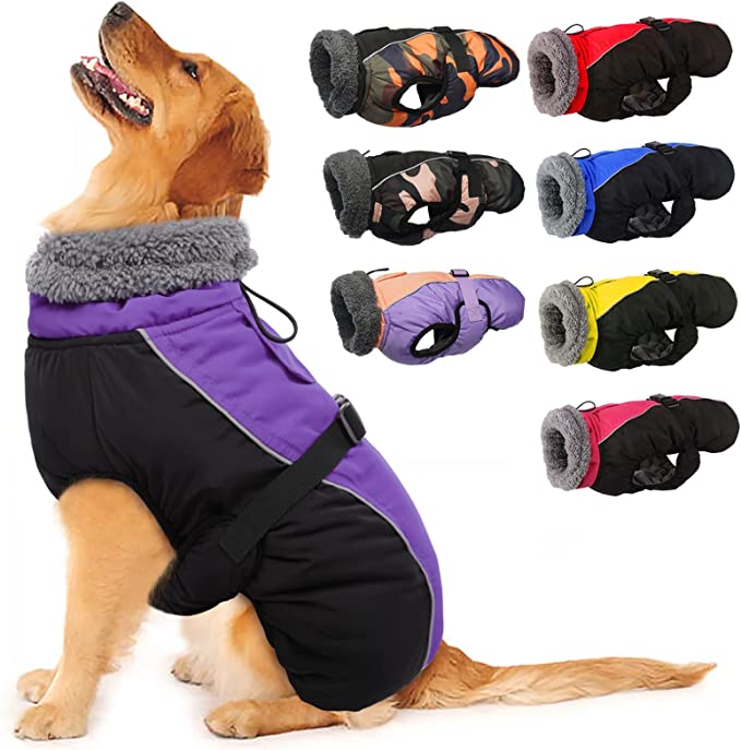 IECOii Extra Warm Dog Jacket for Cold Weather