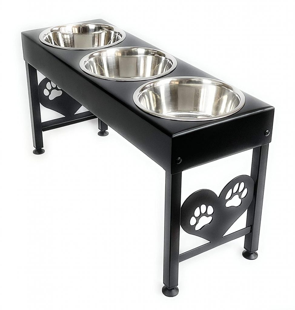 Modern Ironworks 3 Bowl Dog Feeder