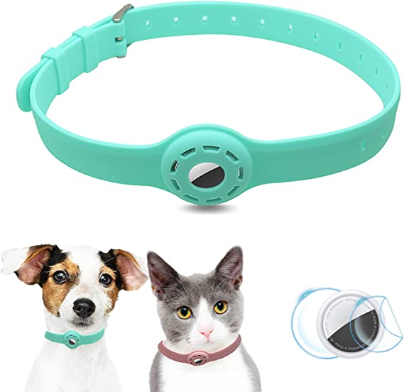 UMOPET Airtag Silicone Dog Collar