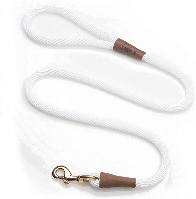 Tough Braided Off-White Dog Leash