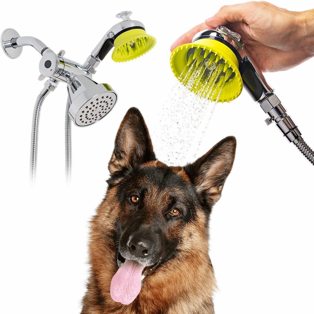 Wondurdog Dog Wash Kit for Shower with Splash Guard, Deluxe Version