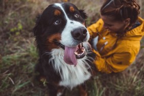 Young woman with dog