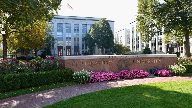 BOSTON, MA - SEPTEMBER 30: A general view of Northeastern University on September 30, 2014 in Boston, MA.