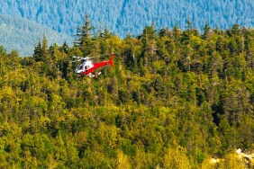 Helicopter in Alaska