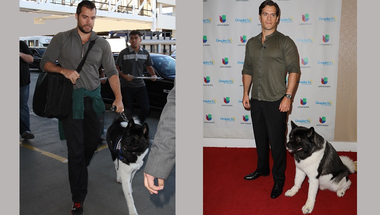LOS ANGELES, CA - JANUARY 16: Henry Cavill seen at LAX on January 16, 2015 in Los Angeles, California.