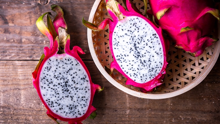 Dragon Fruit. Pitahaya, Tropical Fruits.