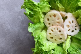 Hot pot vegetables greens lotus root