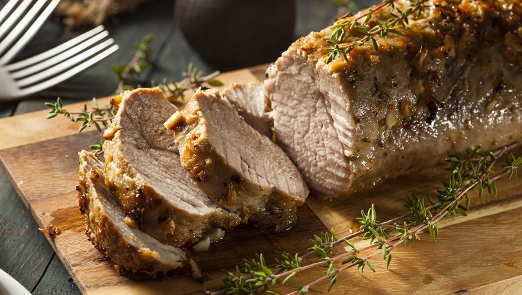 Homemade Hot Pork Tenderloin with Herbs and Spices