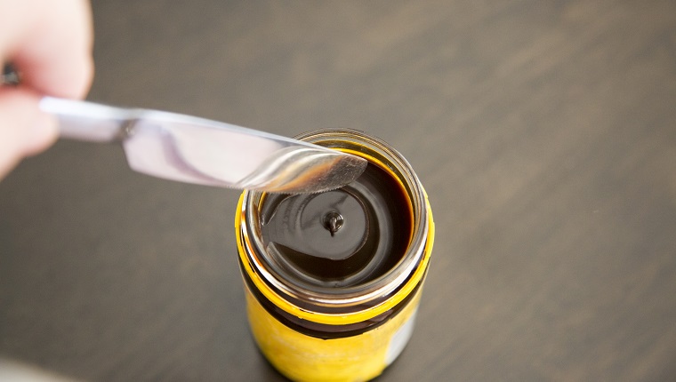 Yeast spread in jar.