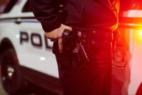 Closeup shot of a deputy out on patrol.