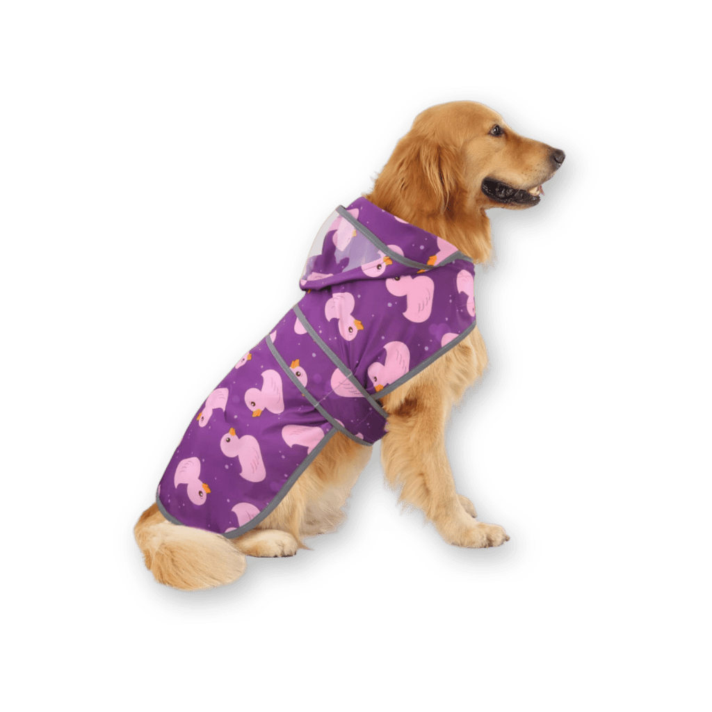 HDE Purple Dog Raincoat