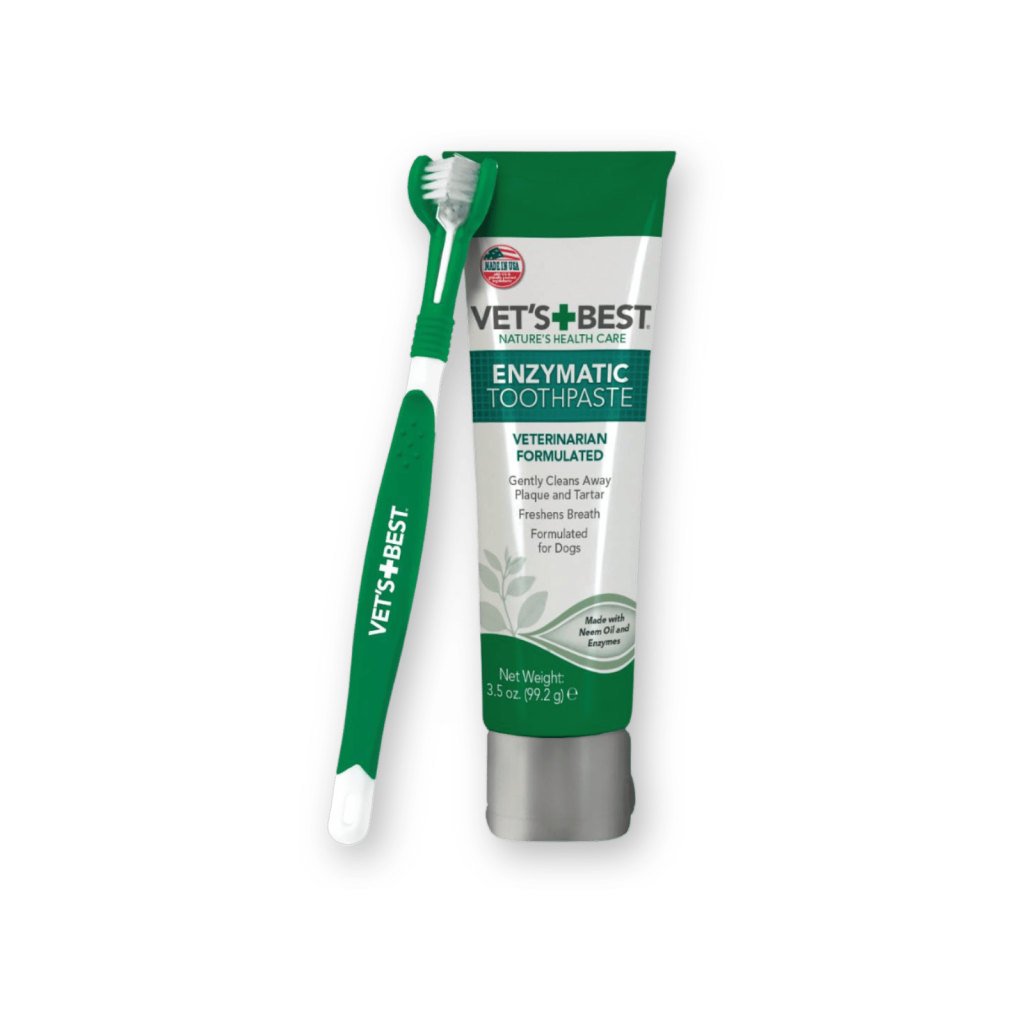 Vet's Best Dog Toothbrush & Toothpaste Kit