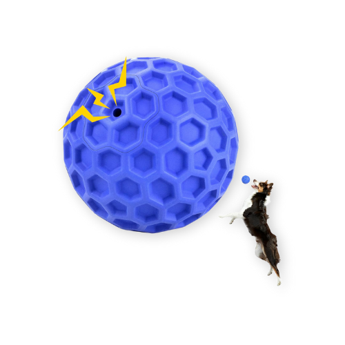 DISSKNIC Indestructible Squeaky Dog Ball Best Indestructible Dog Toys by DISSKNIC