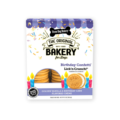Three Dog Bakery Birthday Confetti Sandwich Cookies
