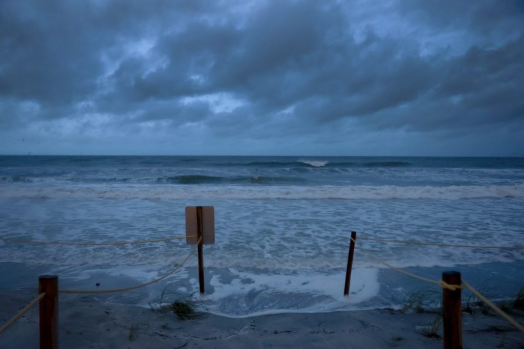 Un foto de la playa de St. Pete, FL.