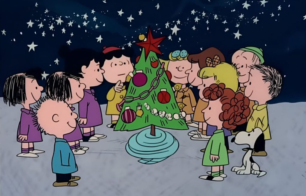 Shot from “A Charlie Brown Christmas.”