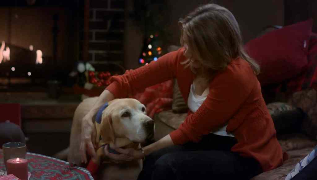 Shot from the movie “A Dog Named Christmas.”