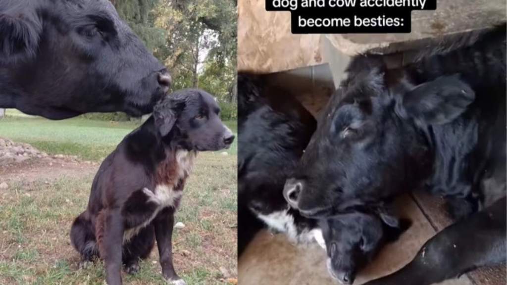 Video: ‘Herding’ Dog Accidentally Befriends a Cow & Now They’re Inseparable